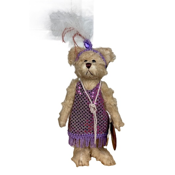 Vintage Brass Button Bears Daisy Hand Crafted Collectible Teddy Bear - Picture 2 of 13